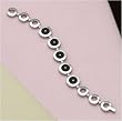 J-Steel by Fyn Studios Stainless-Steel Black Agate Bracelet with Genuine Diamonds Model: JSF-843332001402.