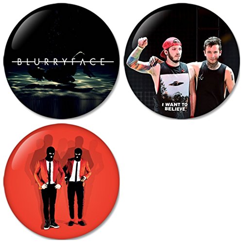 Twenty One Pilots : Blurryface Set6 Pinback Buttons Badges/Pin 1.25 Inch Set of 3 New