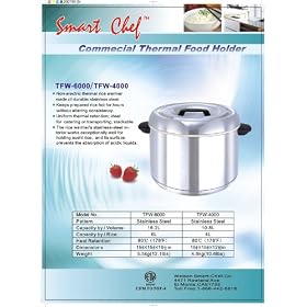 Smart Chef TFW-4000 Sushi Warmer (4L)