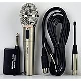 Hisonic HS308L Portable Wireless and Wired 2 in 1 Microphone for Home and Stage Use