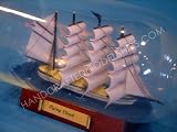 Flying Cloud Model Ship in a Bottle Blue
