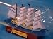 Flying Cloud Model Ship in a Bottle Blue