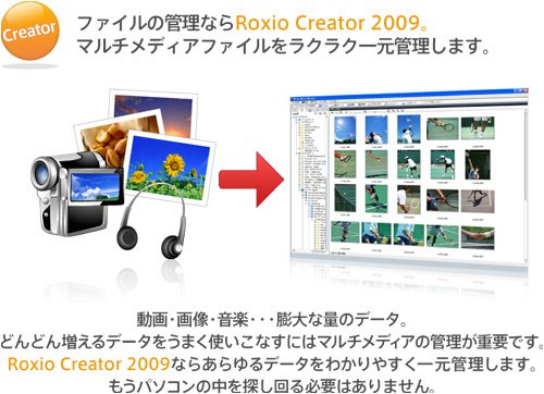 Cover image : ROXIO CREATOR 2009