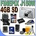Fujifilm Finepix J150W 10.0MP 5x Optical Zoom Digital Camera (Silver) 15841875 PLUS 4GB SDHC Memory Card - Rechargeable Lithium Ion Battery -BigVALUEInc Saver Accessory Bundle + More!