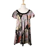 Large Satin Floral Top (Petite, Tall & Misses Sizes XS-3X)