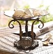 Decorative Scalloped Plate with Tripod Base