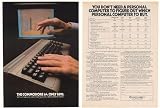 1982 Commodore 64 Personal Computer Only $595 2-Page Print Ad