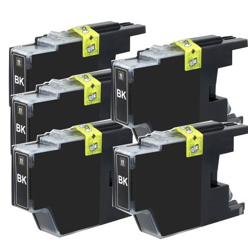 5-PACK Brother Compatible LC75 (LC-75) Black High Yield Ink for MFC-J280W,J425W,J430W,J435W,J825DW,J835DW,J5910DW,J625DW,J6510DW,J6710DW,J6910DW, On Sale