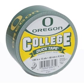 Duck Brand 240081 University of Oregon College Logo Duck Tape, 1.88 Inches X 10 Yards