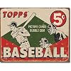 TOPPS - 1955 Baseball Box Tin Sign , 16x12