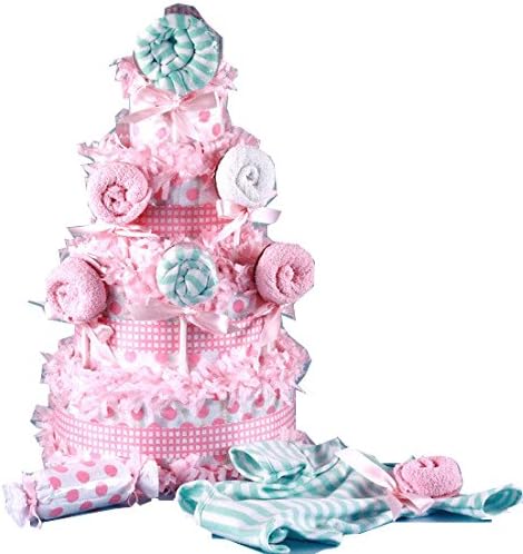 Tasty as a Lollipop Diaper Cake Baby Girl Gift