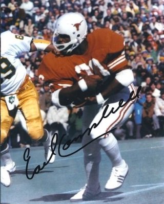 Earl Campbell Autographed Texas Longhorns 8×10 Photo ~ 1977 Heisman Trophy Winner