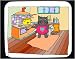 Decorated Mouse Pad with cat, cook, kitchen, stove, house