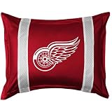 Detroit Red Wings Pillow Sham Bright Red