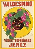 IMAGE OF VALDESPINO - 1925 Vintage Drink Poster
