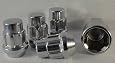 Chrome Wheel Lock Kit Set of 4 Fitment for Most Chevy Model Vehicles