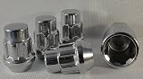 Chrome Wheel Lock Kit Set of 4 Fitment for Most Mazda Vehicles