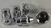 Chrome Wheel Lock Kit Set of 4 Fitment for Most Lexus Vehicles