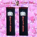 2PC Betty Boop Face Design Seat Belt Shoulder Pads for Car Truck SUV