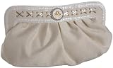 J.Renee Abbey Clutch,Winter White,one size