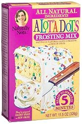 Naturally Nora A Lot'a Dots Frosting Mix, 11.5-Ounce Boxes (Pack of 6)