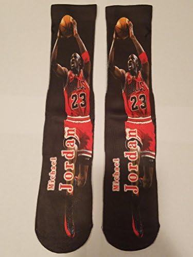 Men's Michael Jordan Basketball Socks Shooting Pose