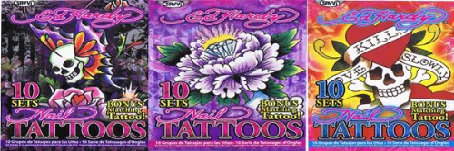 Ed Hardy Temporary Tattoos, Style 2 of 3, Bag of 30 Tattoos