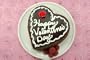 6 inch Happy Valentine's Day Cheesecake - Chocolate Fudge