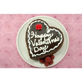 6 inch Happy Valentine's Day Cheesecake - Chocolate Fudge