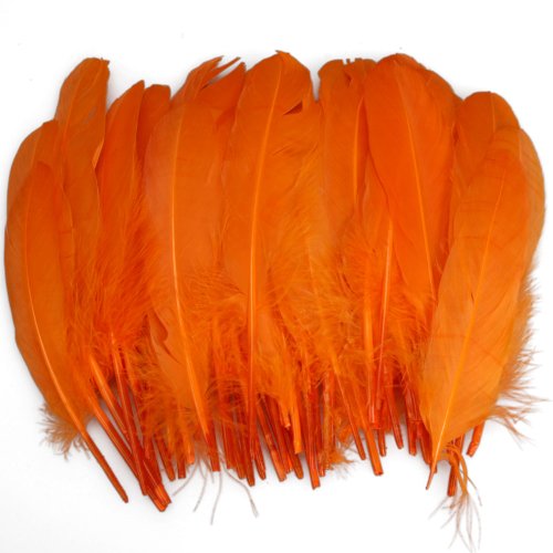 50pcs Home Decor Orange Duck Feather
