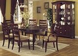 8 Piece Cherry Oval Extension Dining Set