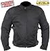 Search : Men's Black Mesh Padded with Level-3 Advanced Armored Motorcycle Jacket - Size : XL