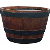 Ames Co. PBB2104OS Wine Barrel Planter