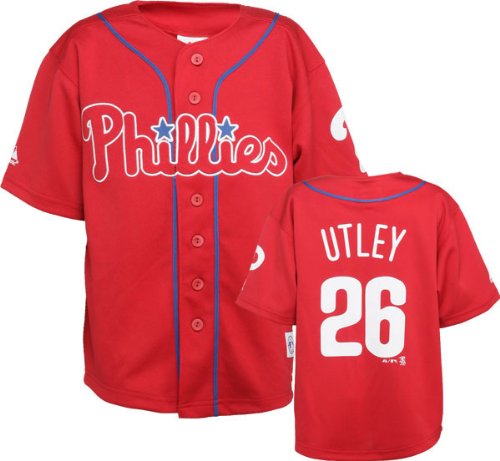 Chase Utley Philadelphia Phillies #26 Red Youth Player Jersey