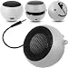 Picture of KC-Electronics:KC-Electronics Samsung Galaxy S3 i9300 White 3.5MM Portable Mini Capsule Speaker With USB Charger Lead