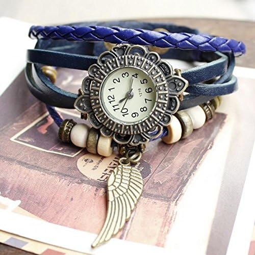 SunShine Day 2015 New Fashion Relogio Feminino Bracelet Watch Cow Leather Strap Vintage Wome Dress Watches Fashion Quartz Wristwatch Relojes
