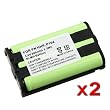 2 x Phone Battery For Panasonic HHR-P104 HHR-P104A New