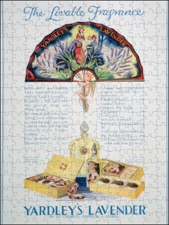Photo Jigsaw 16x12 (40x30cm) Advert for Yardleys Lavender perfume and cosmetics, 1928. by Heritage-Images
