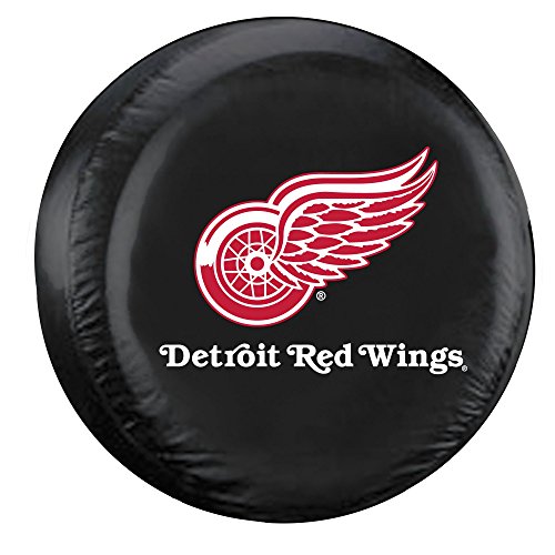 NHL Detroit Red Wings Tire Cover, Large, Black