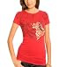 G by GUESS Rhinestone G Skull Tee, RED (L)