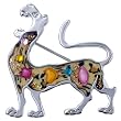 Chinese Zodiac Tiger Tan Brooches And Pins