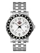 Harley-Davidson&reg; Men's Silver 24 Hour Time Zone Bracelet Watch by Bulova&reg; 78B011