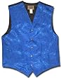 Floral Jacquard Men's Vest in Blue