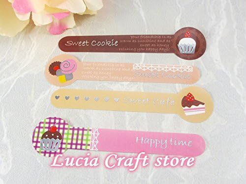 8.5*2cm Mixed 4 color lollipop-shaped sealing paste sticker 2*4sheets/lot,2*32pcs/lot