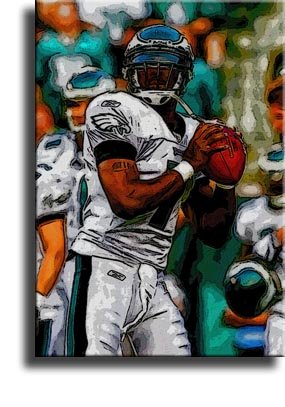 Completely Handpainted American Football Sport Painting, Custom Order FL3979, Oil on Canvas, with Option to Paint Jerry, Brett & Co. from Any Other Favorite Photograph or Picture, Unframed, Size 11