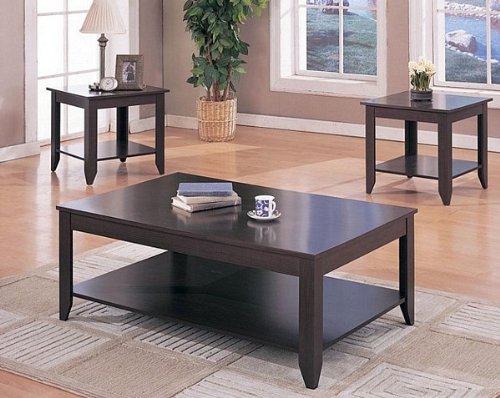 Cappuccino Occasional Table Set By Coaster Furniture
