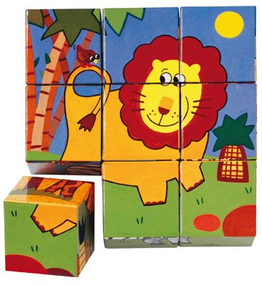 Djeco 9 Jungle Cubes