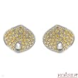 KOESIA Made in Italy Vibrant Earrings With 4.18ctw Genuine Sapphires Well Made in 18K White Gold. Total item weight 11.1g Length 19mm