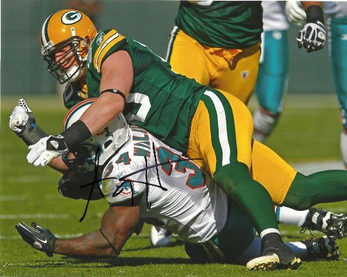 AJ HAWK,GREEN BAY PACKERS,OHIO STATE,BUCKEYE,FOOTBALL,SIGNED,AUTOGRAPHED 8X10,PHOTO,COA WITH PROOF,PIC