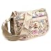 Khanki Lois Fabric Messenger Bag Purse Handbag